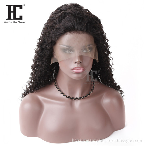 360 Lace Frontal Wigs Kinky Curly Remy Human Hair Wigs Pre Plucked With Baby Hair Brazilian wigs High Density
